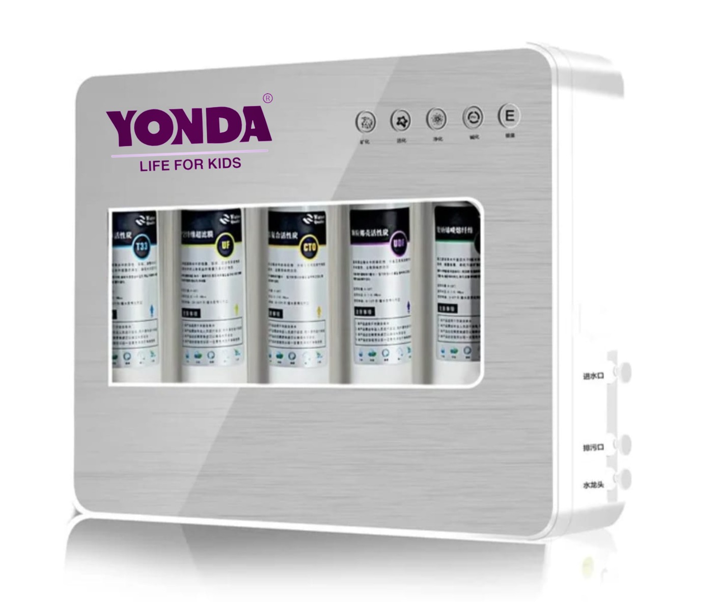 فلتر مياه تانك باور ال3 مراحل + 8 شمعات تكفي لمدة عام